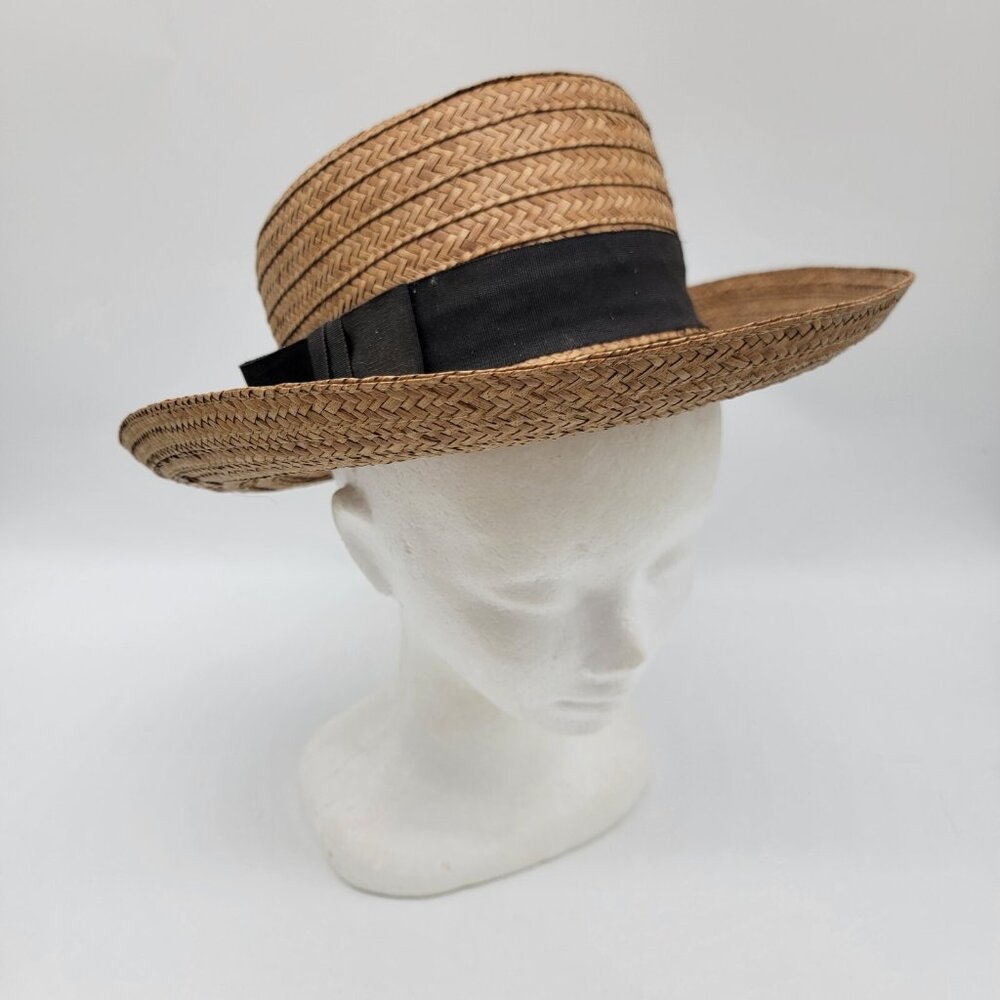 Vintage Straw Brim Styled‎ By Original Design By MADCAPS USA